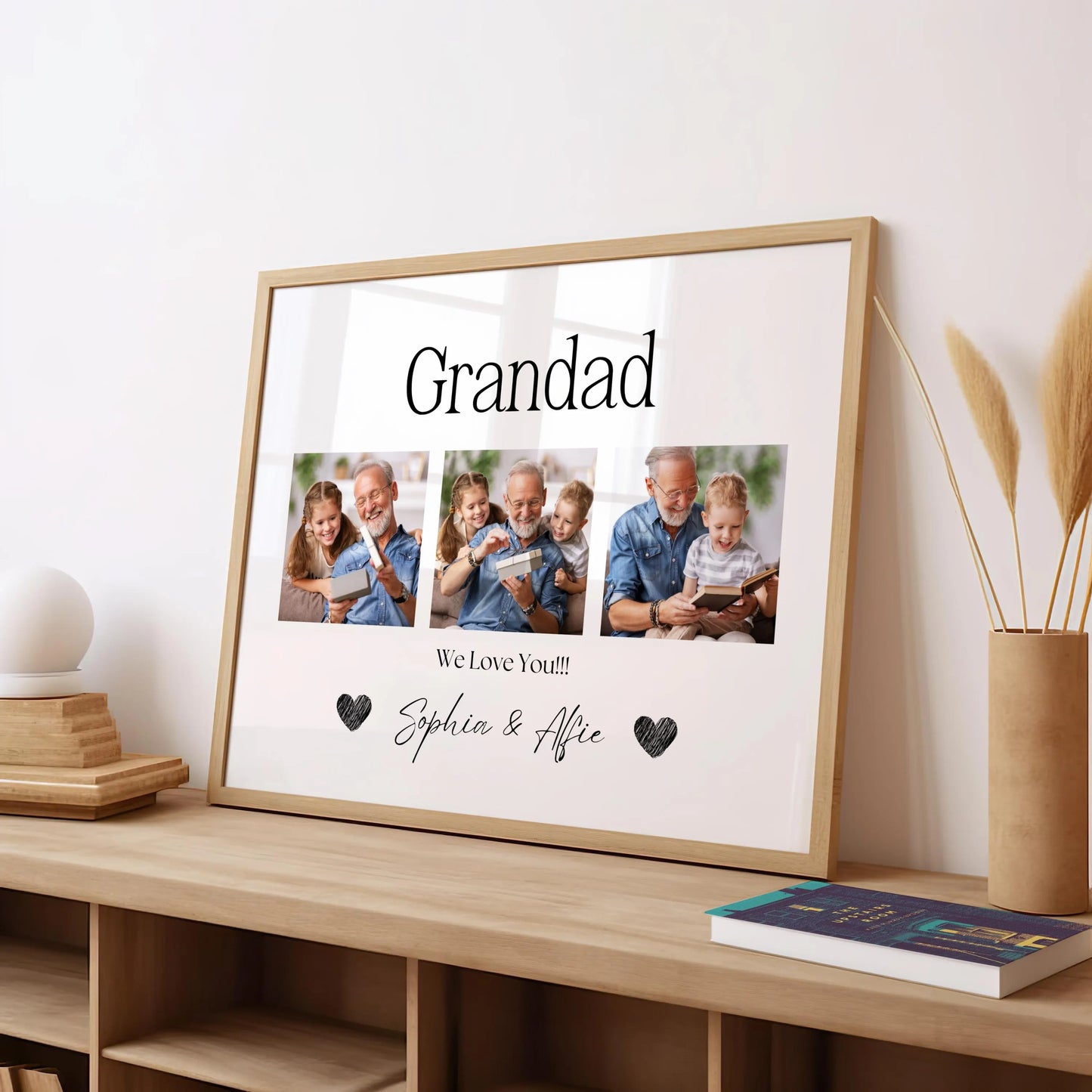 Grandad Photo Collage Print