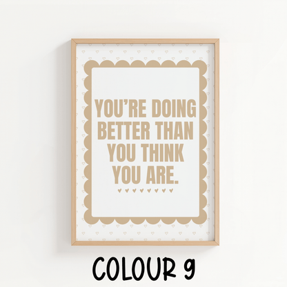 You're Doing Better Than You Think You Are - ThePaperHighland