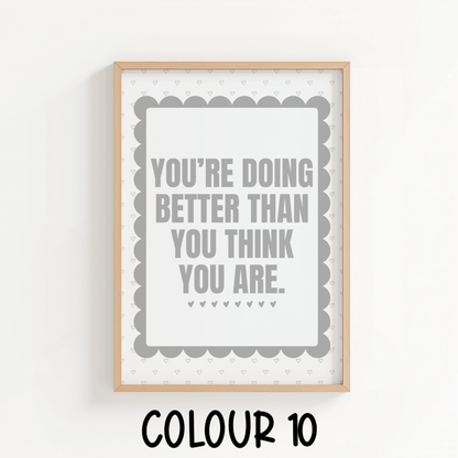 You're Doing Better Than You Think You Are - ThePaperHighland