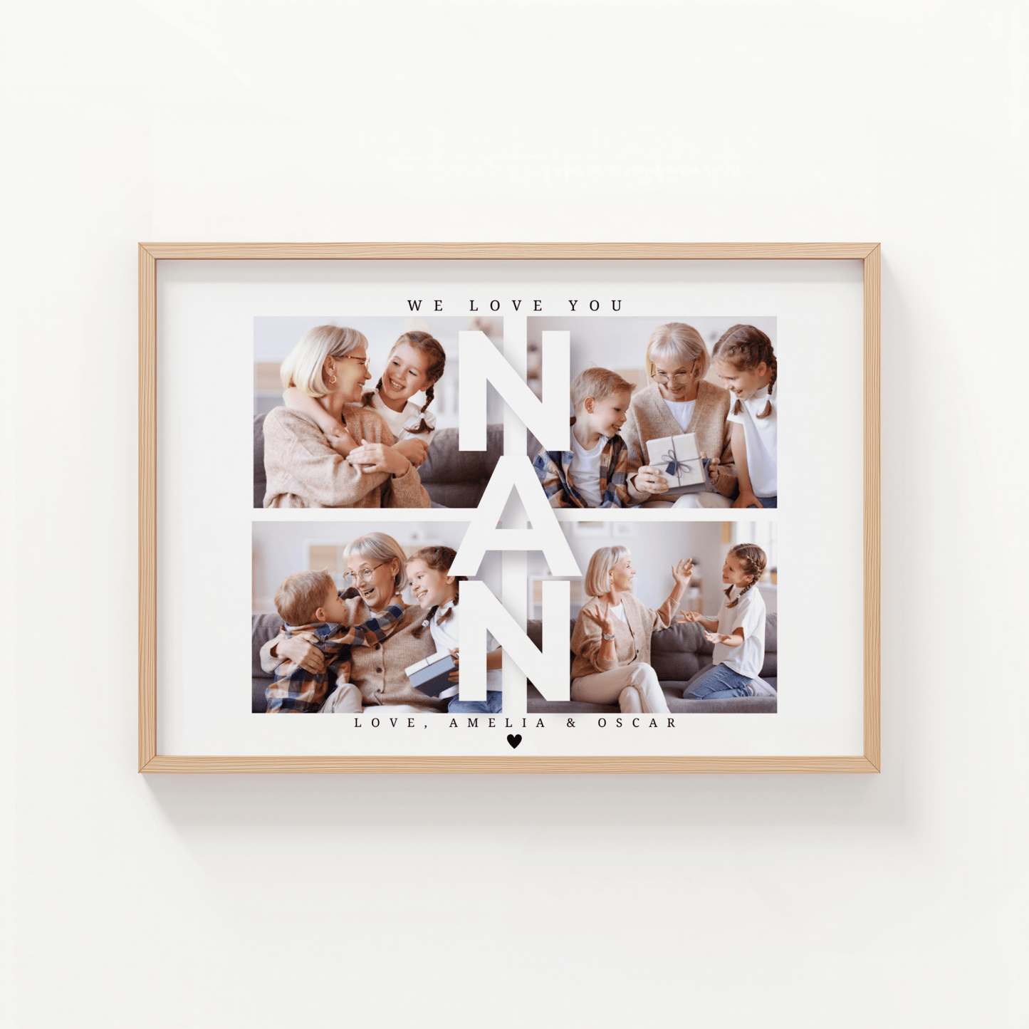 Personalised Nan Photo Collage - ThePaperHighland