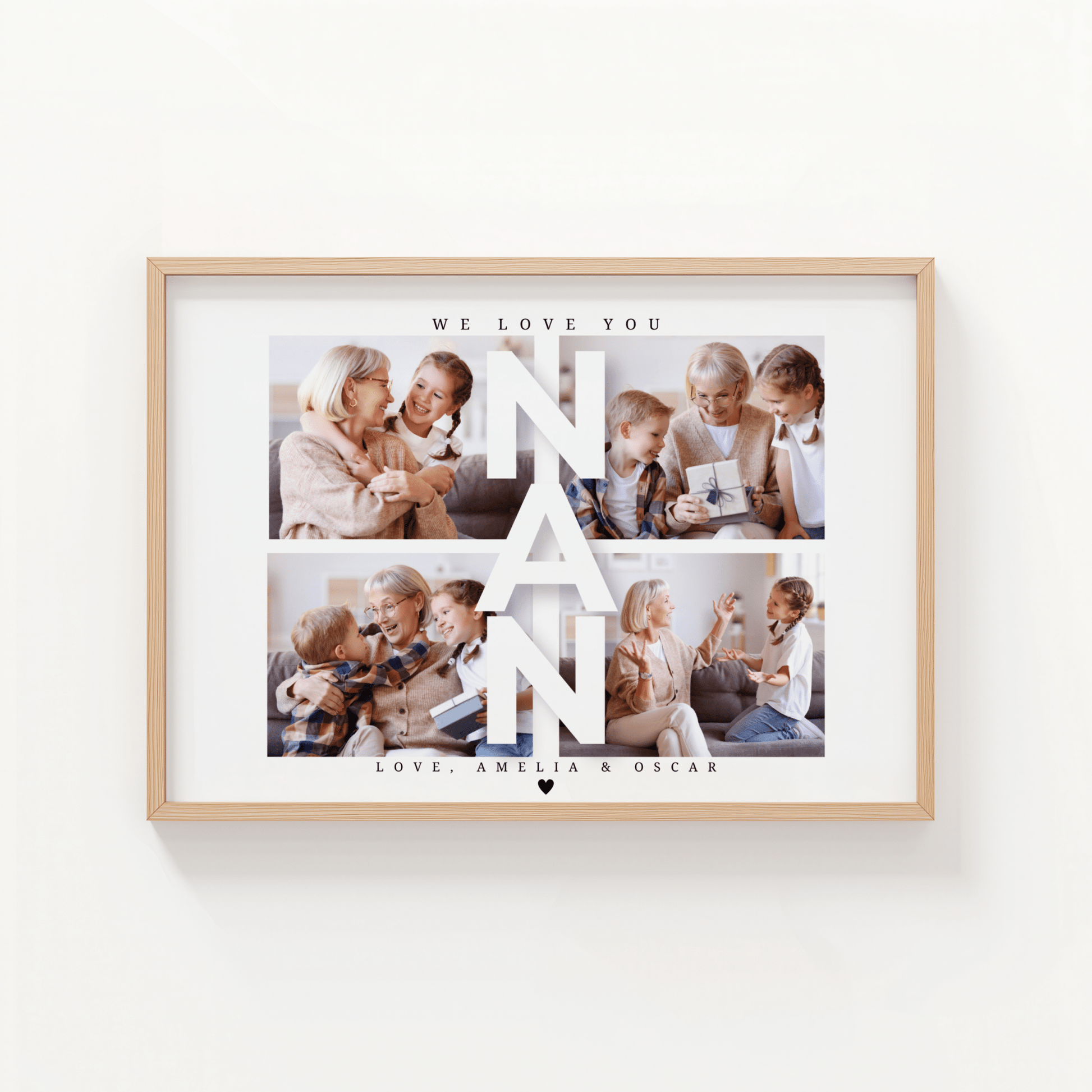 Personalised Nan Photo Collage - ThePaperHighland
