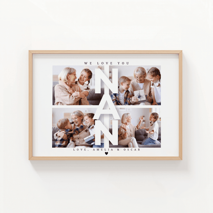Personalised Nan Photo Collage - ThePaperHighland