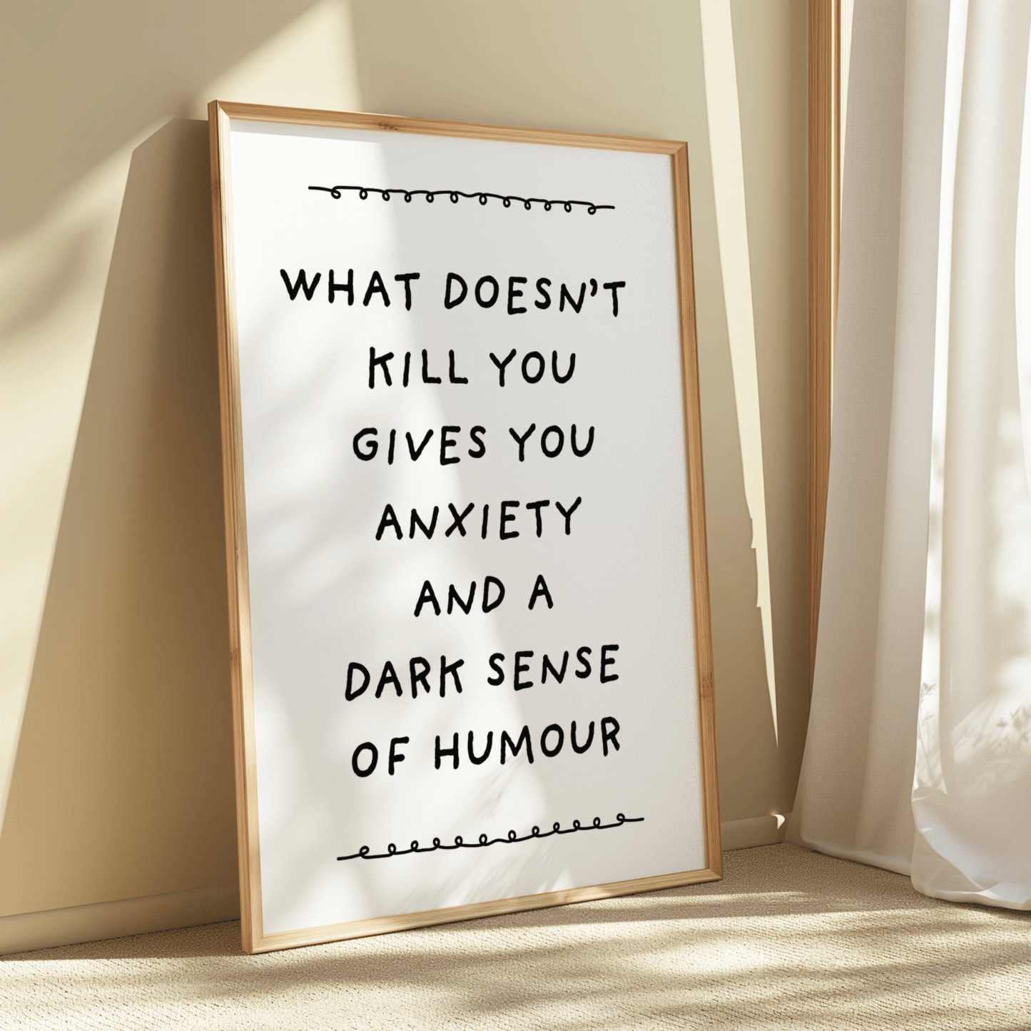 What doesn’t kill you gives you anxiety and a dark sense of humour. - ThePaperHighland