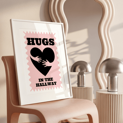 Hugs in the Hallway - Pink - ThePaperHighland