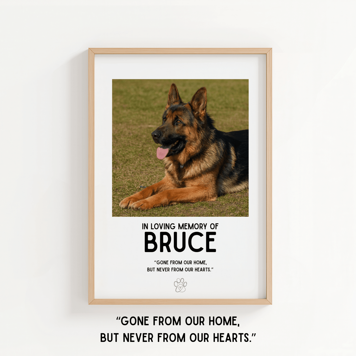 Pet Memorial - Personalised Quote - ThePaperHighland