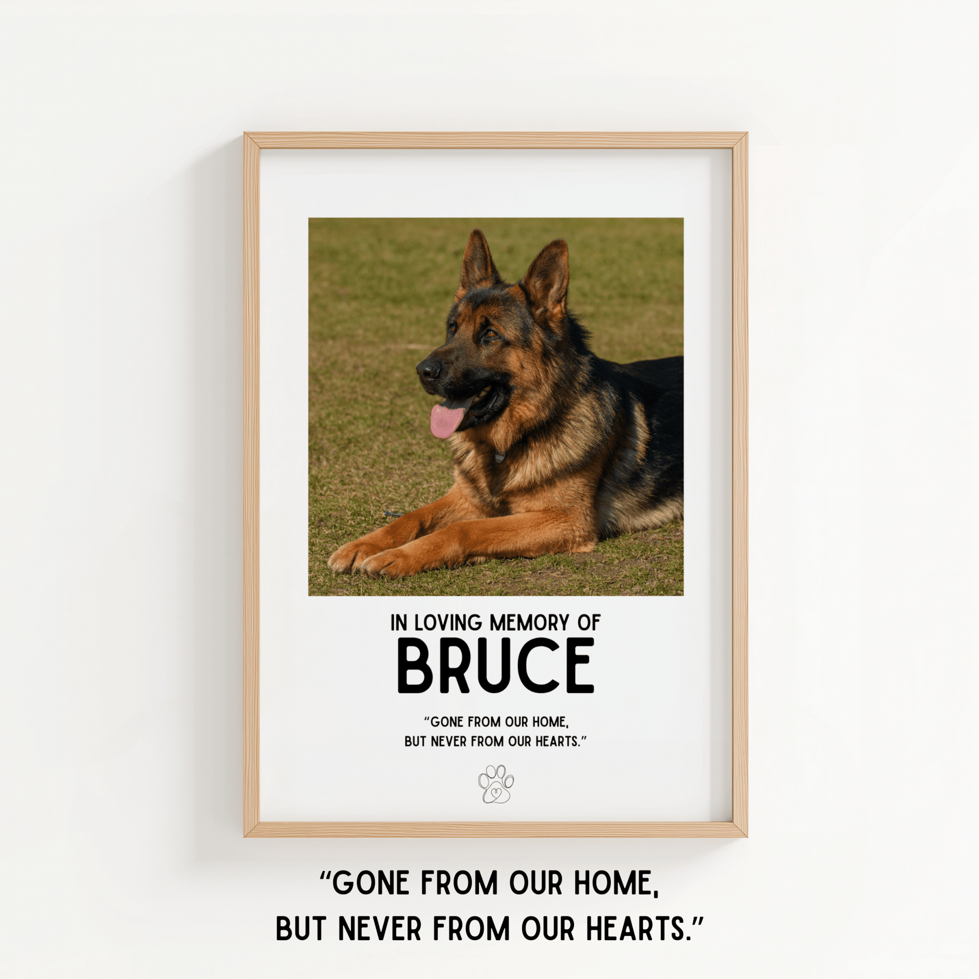 Pet Memorial - Personalised Quote - ThePaperHighland