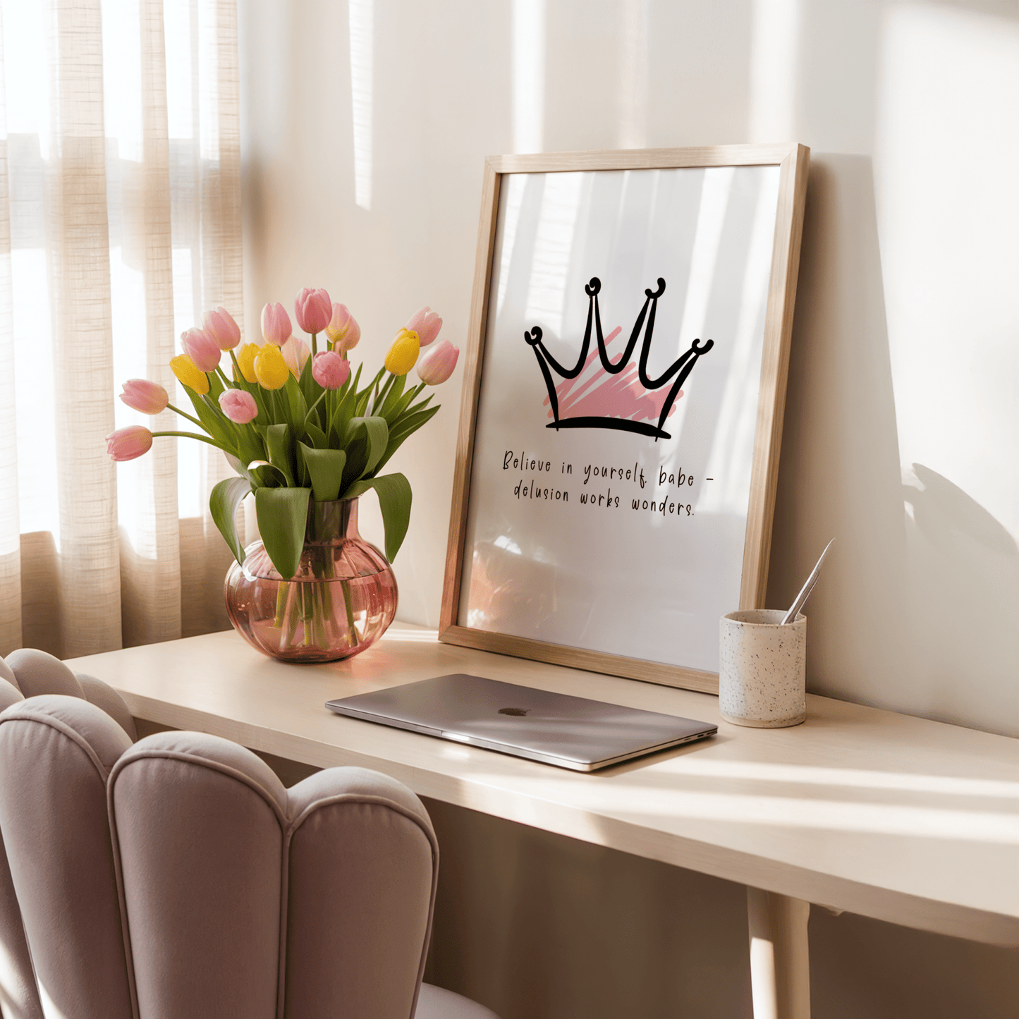 Believe in Yourself Babe – Delusion Works Wonders - ThePaperHighland