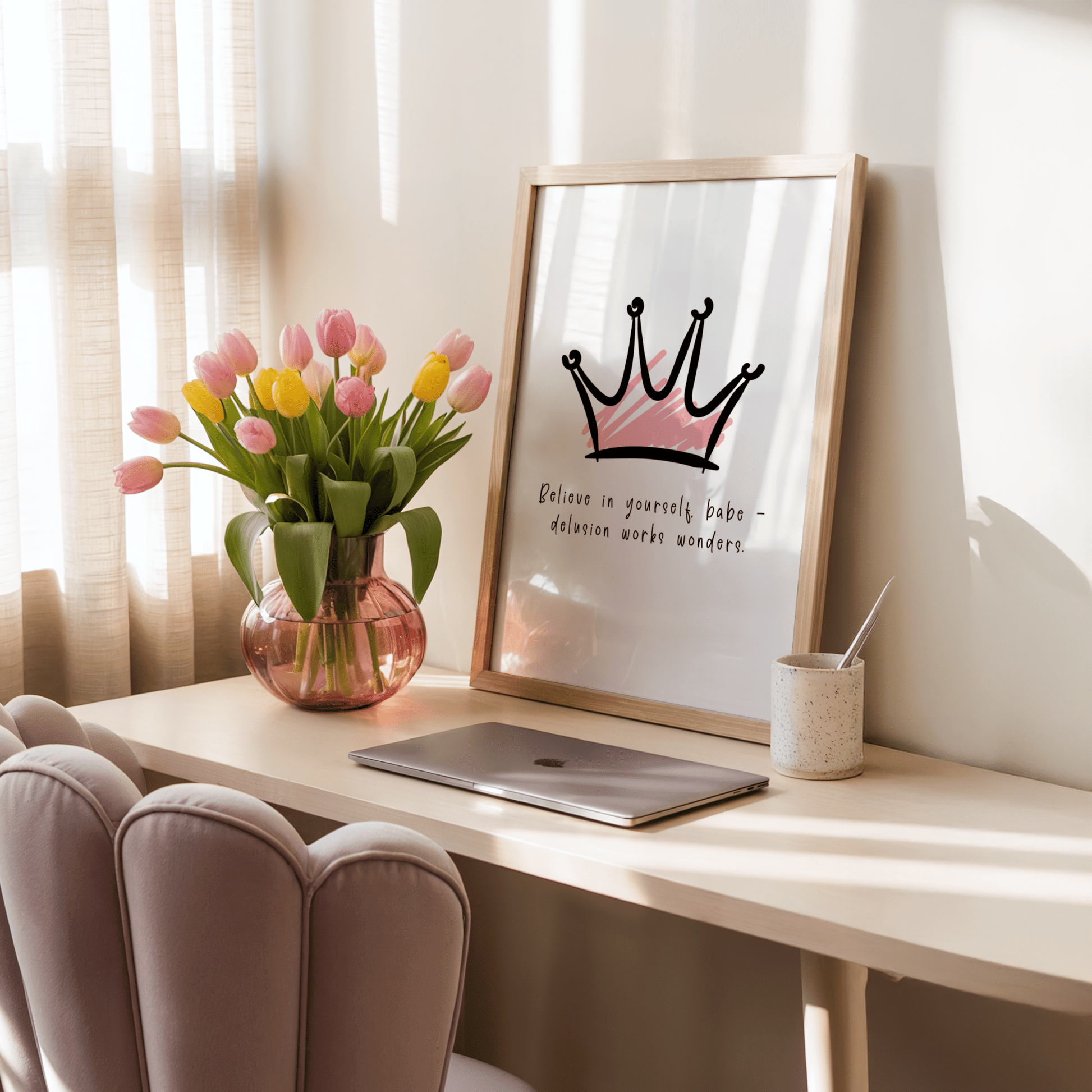 Believe in Yourself Babe – Delusion Works Wonders - ThePaperHighland