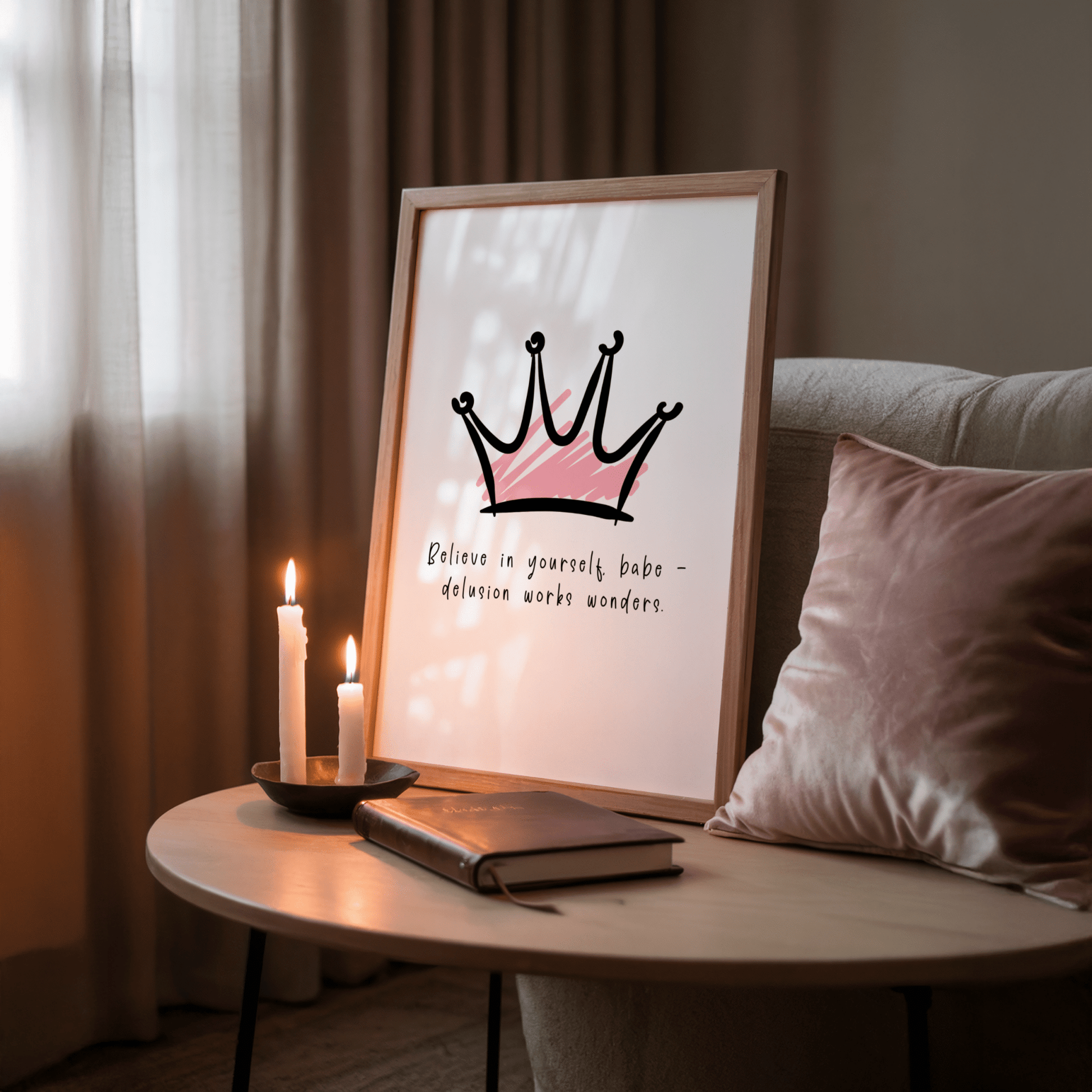 Believe in Yourself Babe – Delusion Works Wonders - ThePaperHighland