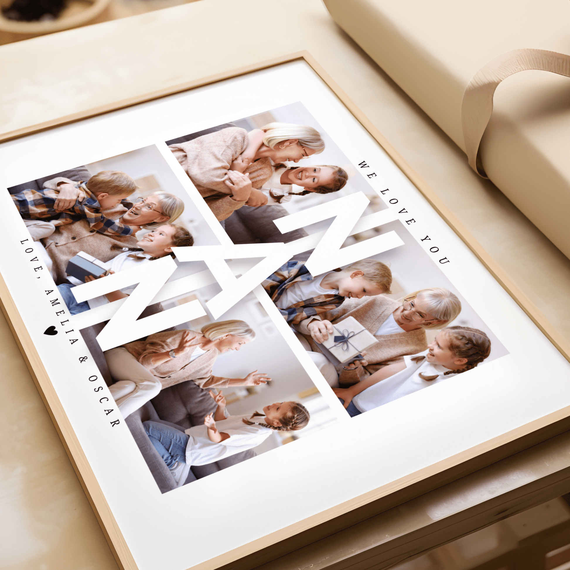 Personalised Nan Photo Collage - ThePaperHighland