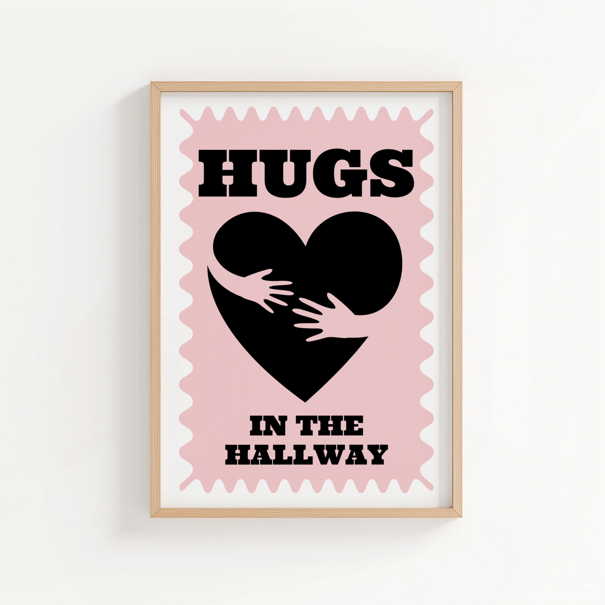 Hugs in the Hallway - Pink - ThePaperHighland