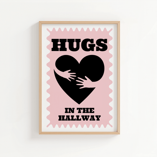 Hugs in the Hallway - Pink - ThePaperHighland