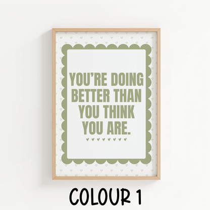 You're Doing Better Than You Think You Are - ThePaperHighland