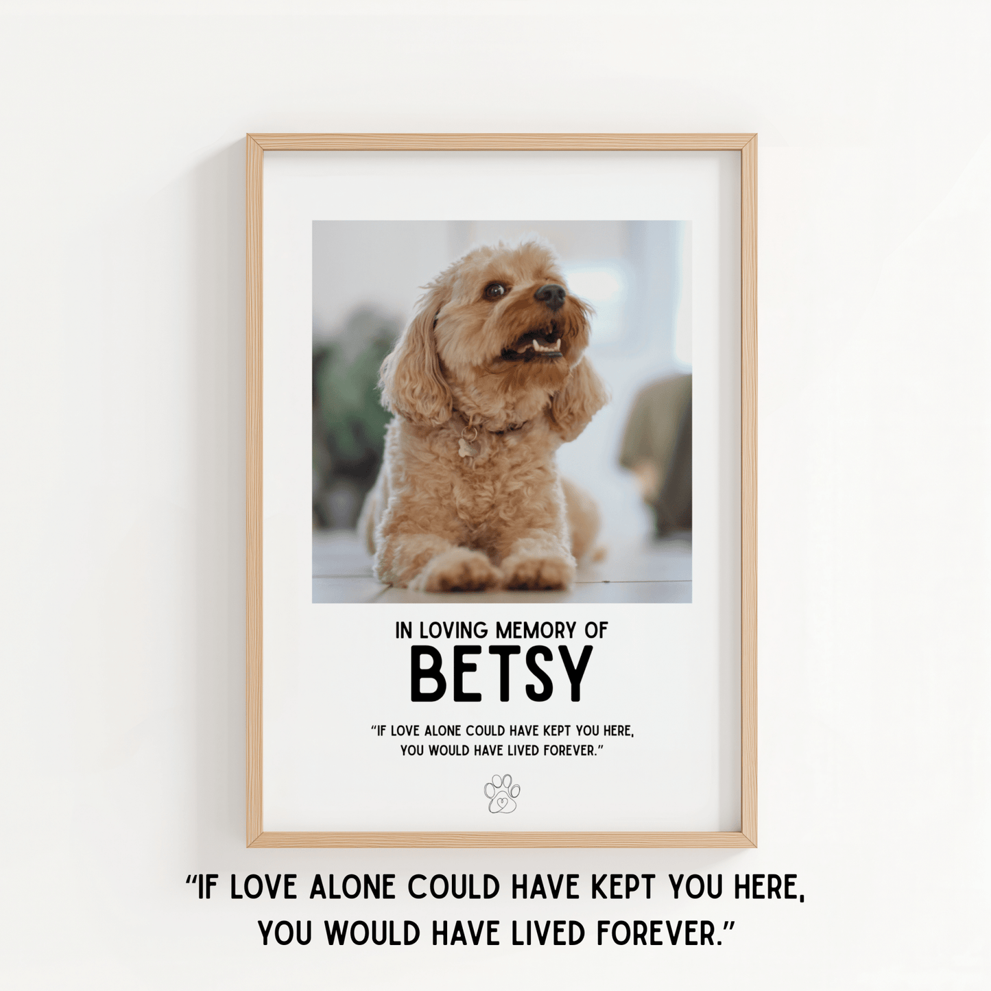 Pet Memorial - Personalised Quote - ThePaperHighland