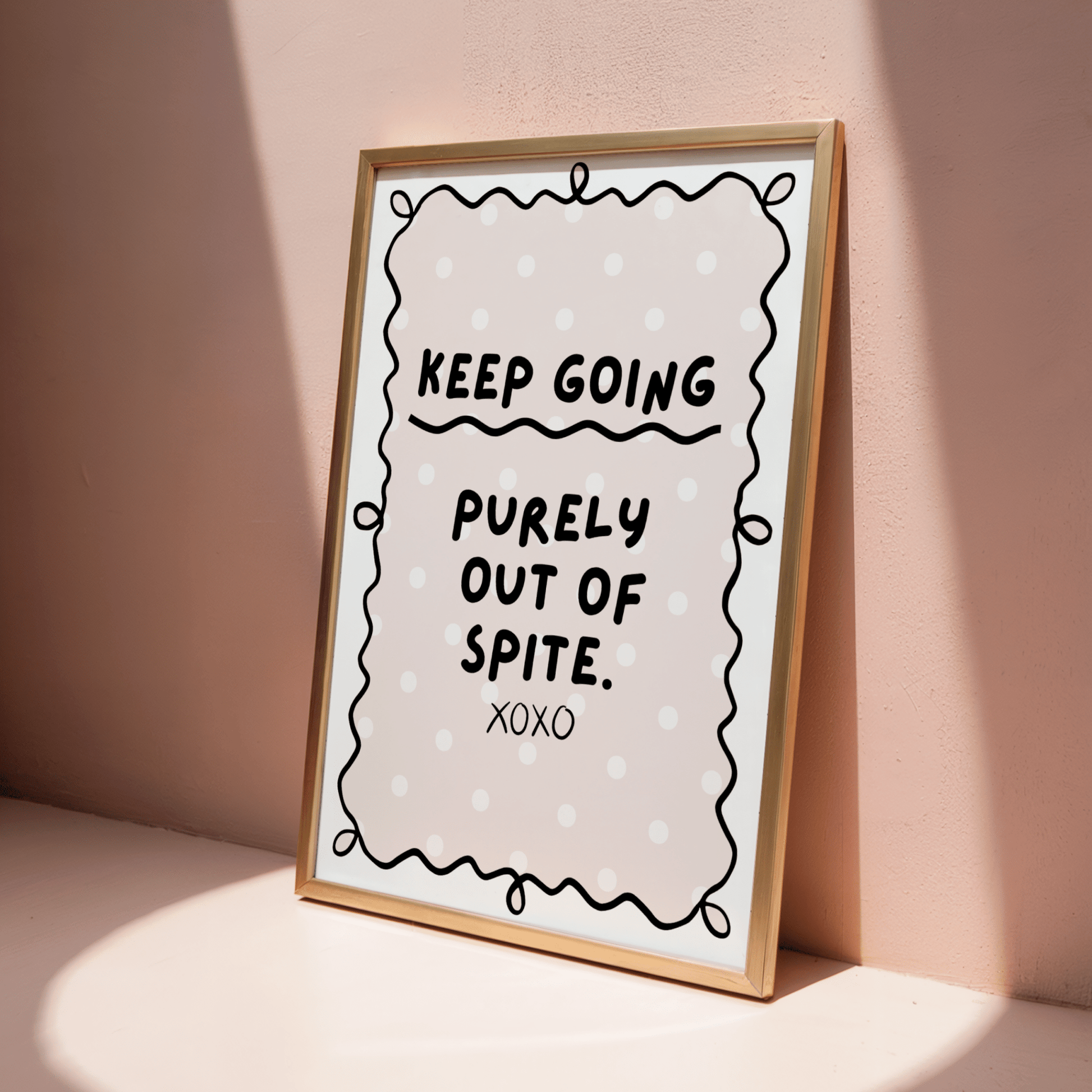 Keep Going Purely Out of Spite - ThePaperHighland