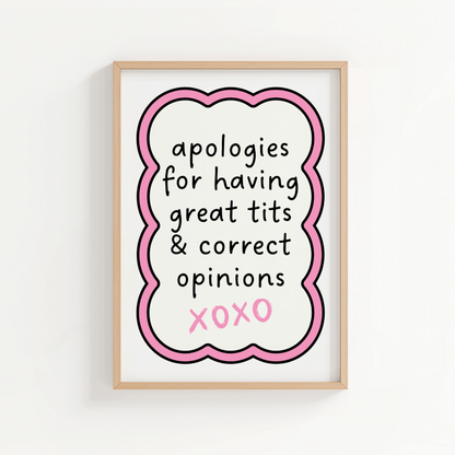 Apologies For Having Great T*ts - ThePaperHighland
