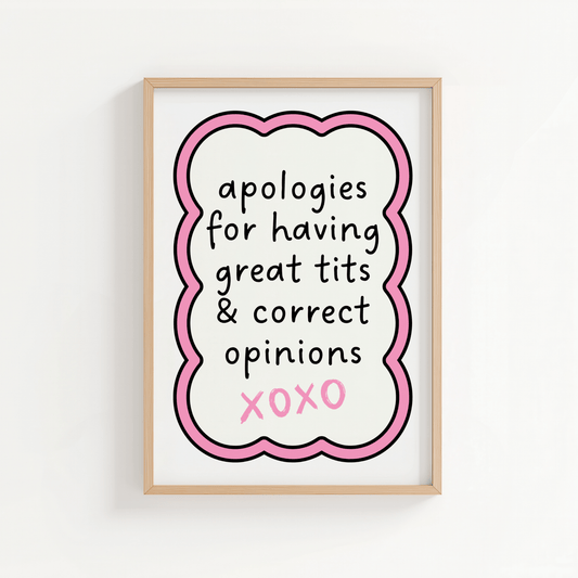 Apologies For Having Great T*ts - ThePaperHighland
