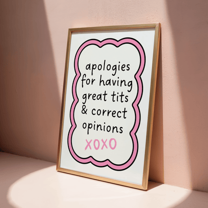 Apologies For Having Great T*ts - ThePaperHighland