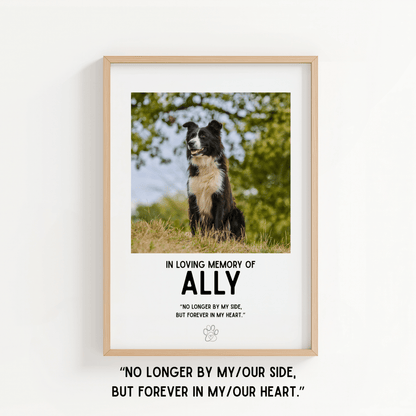 Pet Memorial - Personalised Quote - ThePaperHighland