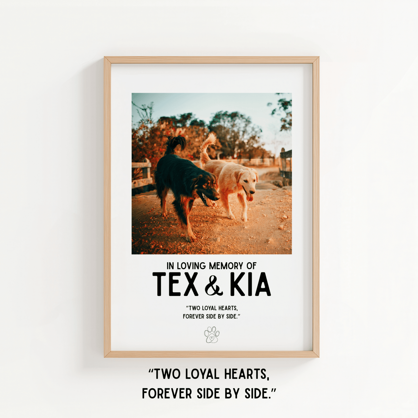 Pet Memorial - Personalised Quote - ThePaperHighland