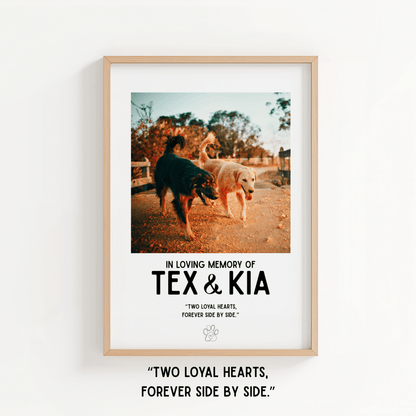 Pet Memorial - Personalised Quote - ThePaperHighland