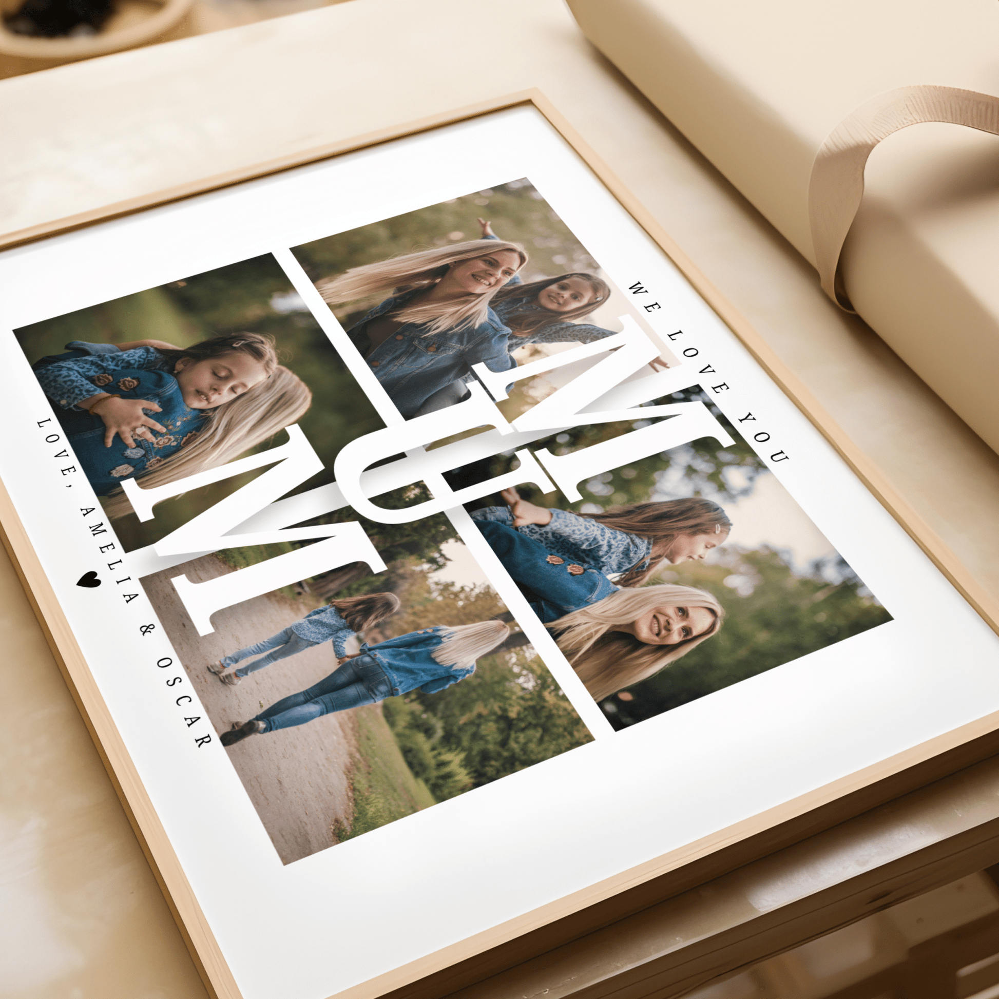 Personalised Mum Photo Collage - ThePaperHighland