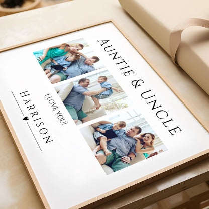 Auntie & Uncle Photo Print