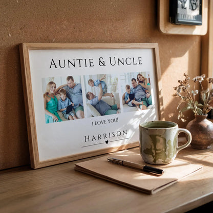Auntie & Uncle Photo Print