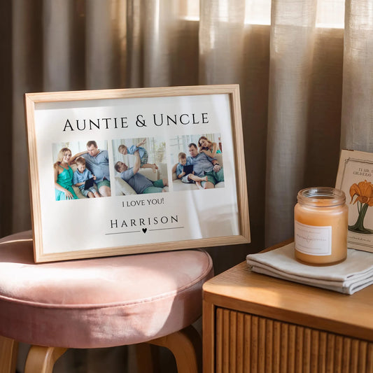 Auntie & Uncle Photo Print